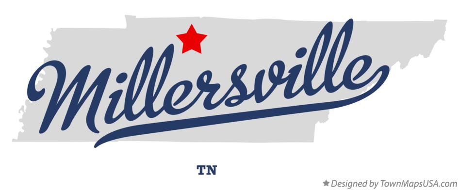 Map of Millersville Tennessee TN