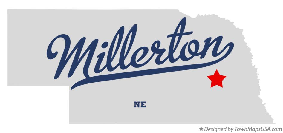 Map of Millerton Nebraska NE