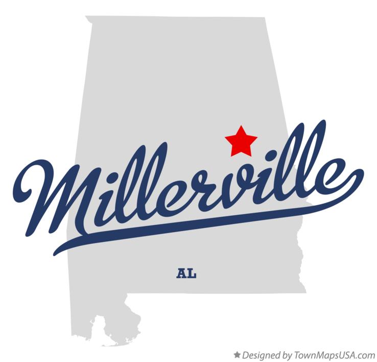 Map of Millerville Alabama AL