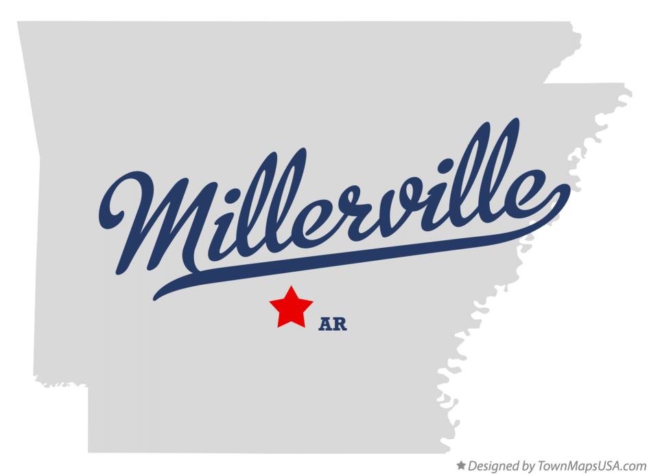 Map of Millerville Arkansas AR