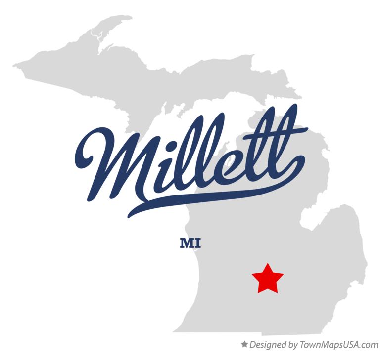 Map of Millett Michigan MI