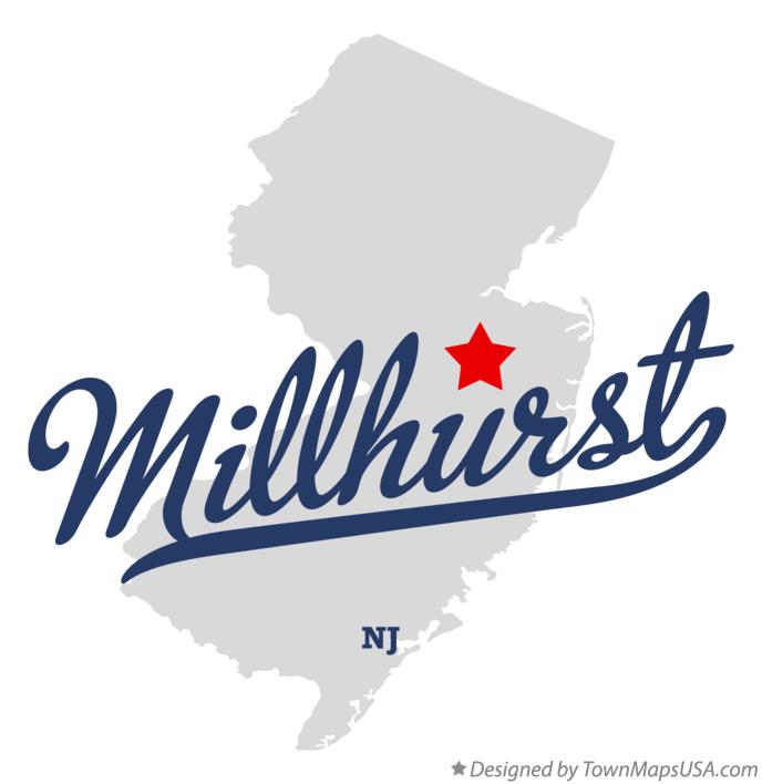 Map of Millhurst New Jersey NJ