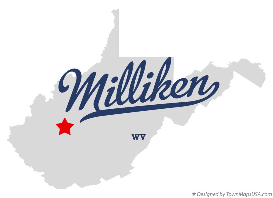 Map of Milliken West Virginia WV