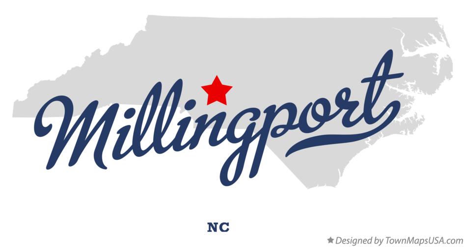 Map of Millingport North Carolina NC