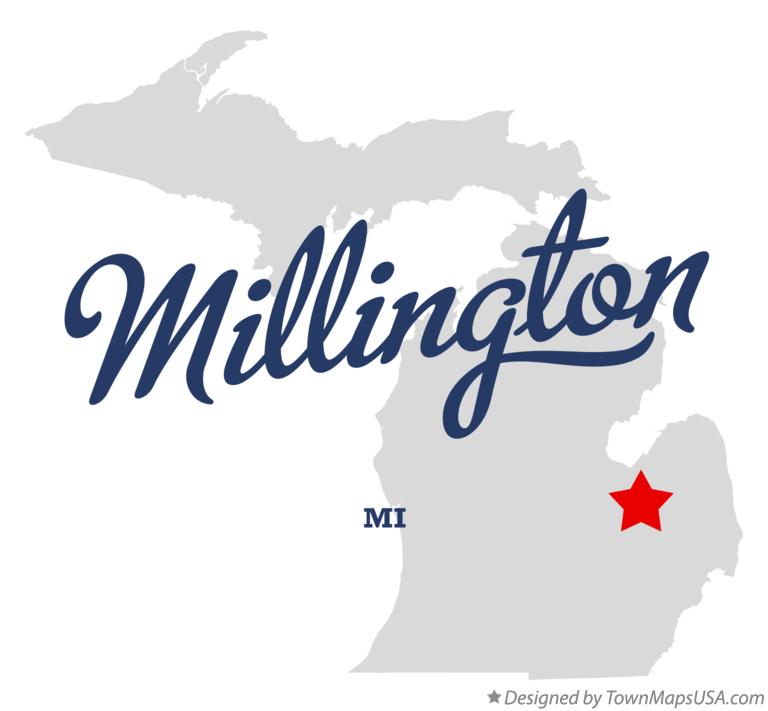 Map of Millington Michigan MI