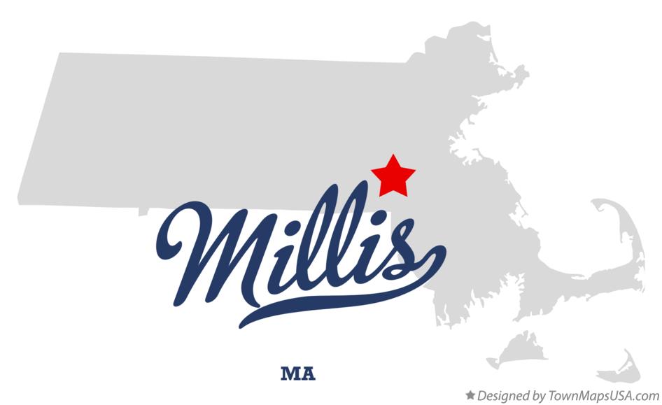Map of Millis Massachusetts MA