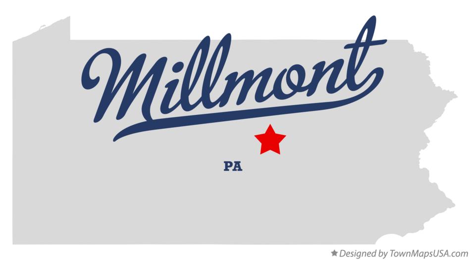 Map of Millmont Pennsylvania PA