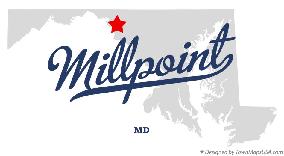 Map of Millpoint Maryland MD