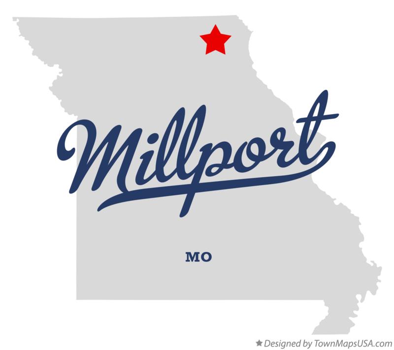Map of Millport Missouri MO