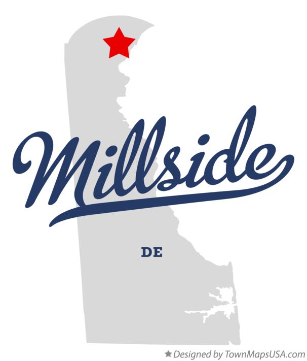 Map of Millside Delaware DE