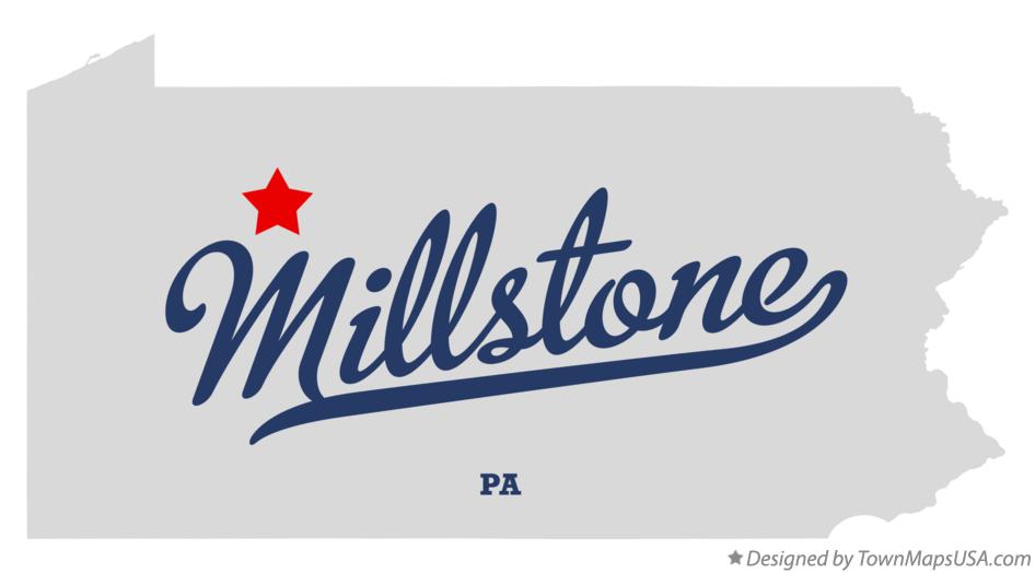 Map of Millstone Pennsylvania PA