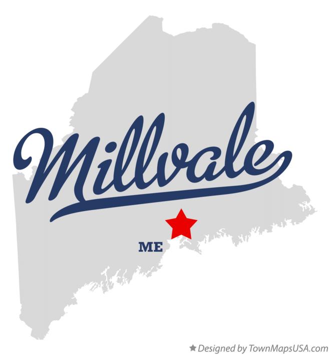 Map of Millvale Maine ME