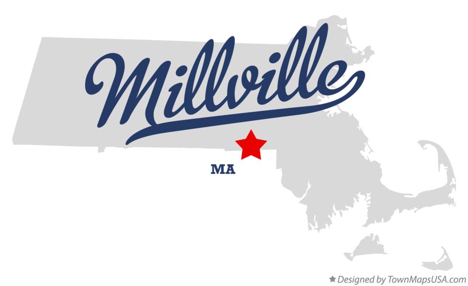Map of Millville Massachusetts MA