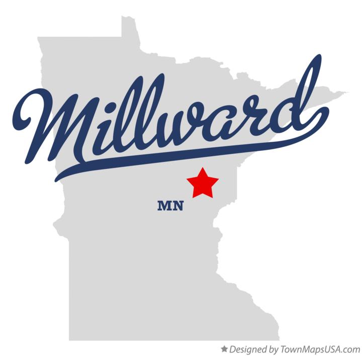 Map of Millward Minnesota MN