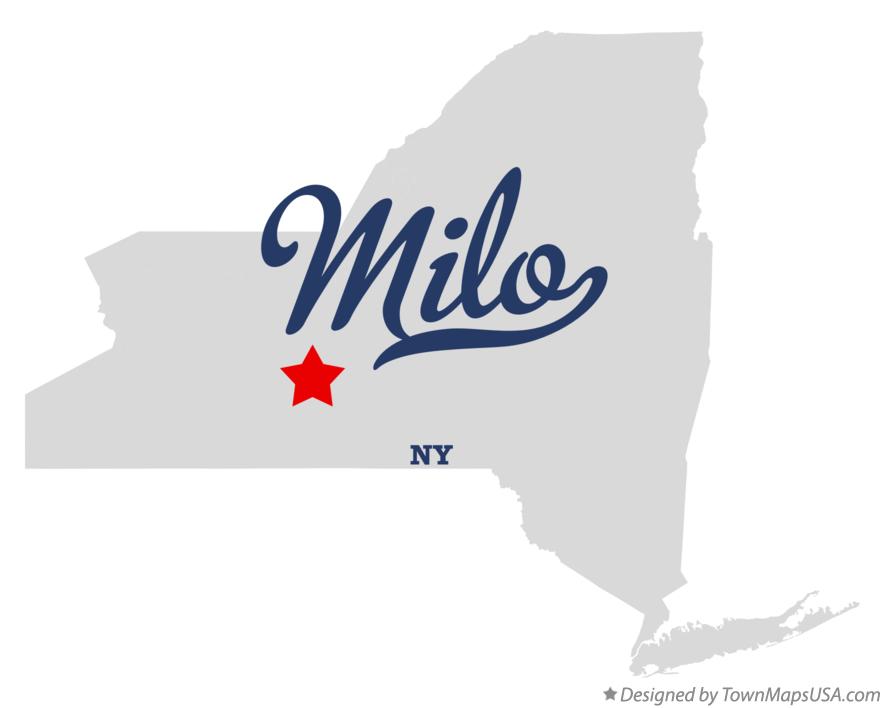 Map of Milo New York NY