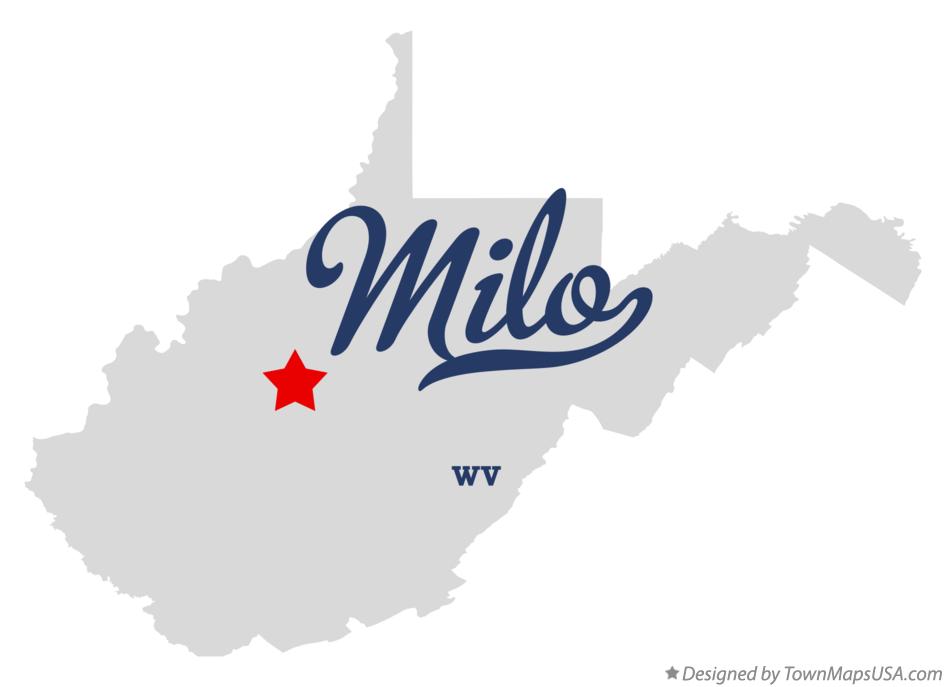Map of Milo West Virginia WV