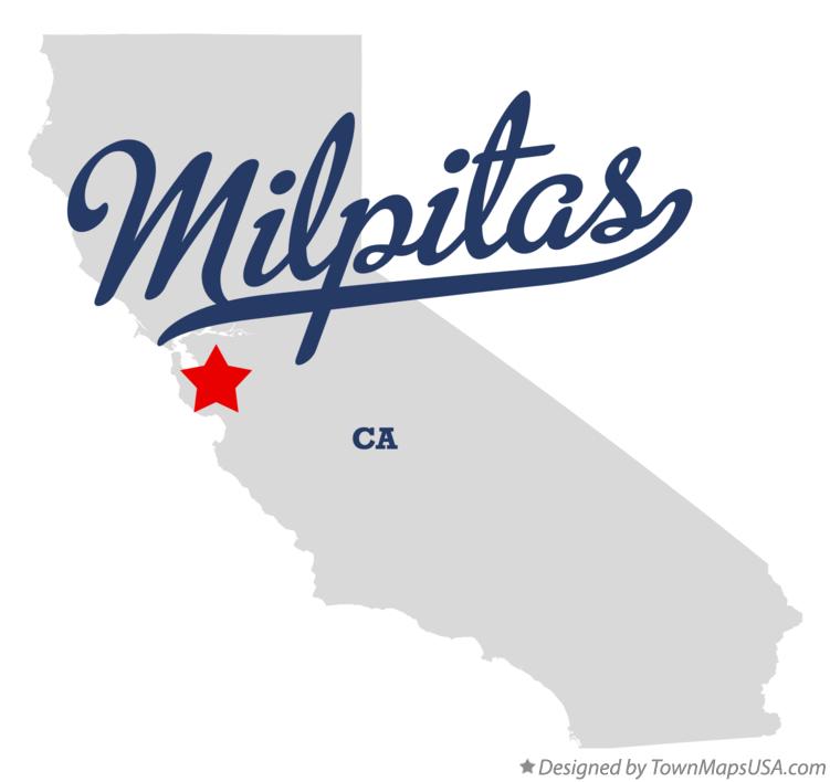 Map of Milpitas California CA
