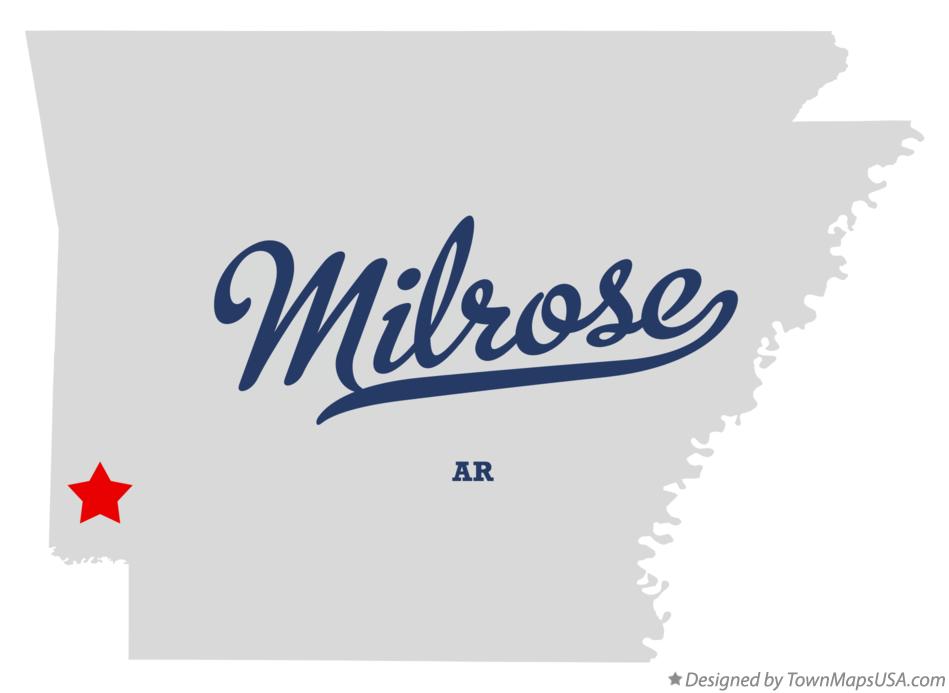 Map of Milrose Arkansas AR