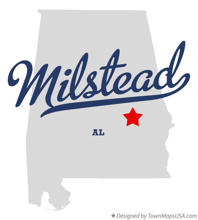 Map of Milstead Alabama AL