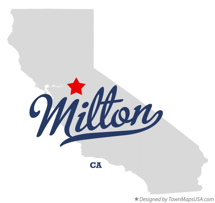 Map of Milton California CA