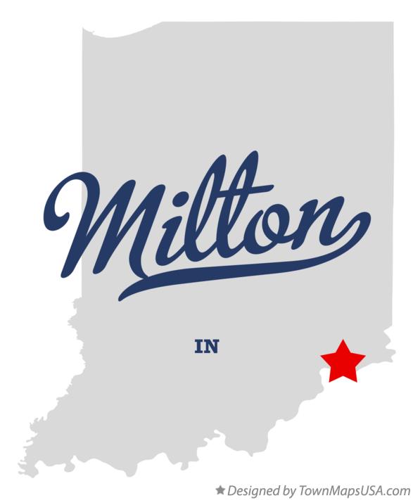 Map of Milton Indiana IN