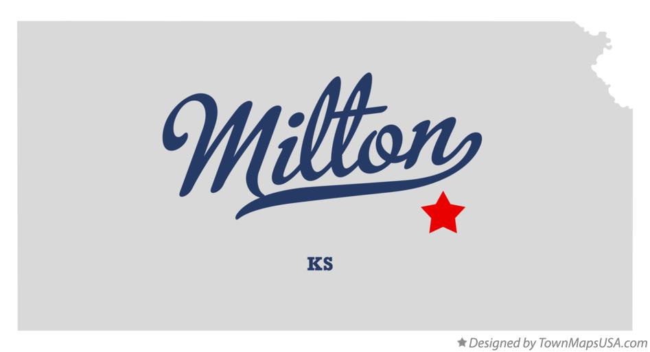 Map of Milton Kansas KS