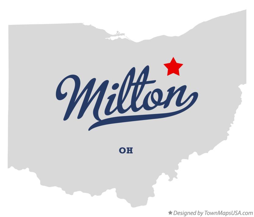 Map of Milton Ohio OH