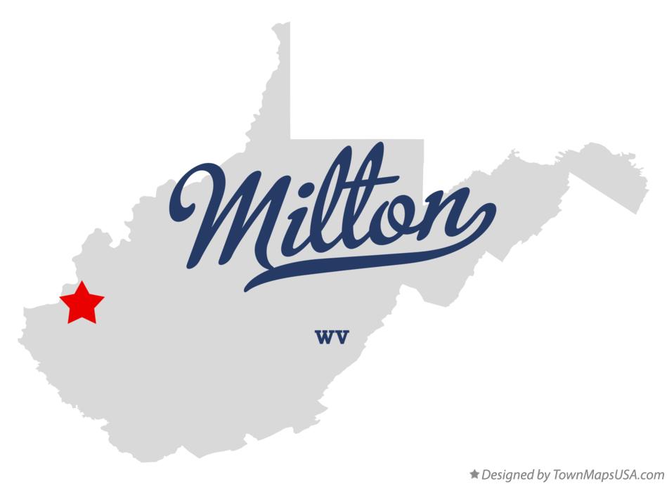 Map of Milton West Virginia WV