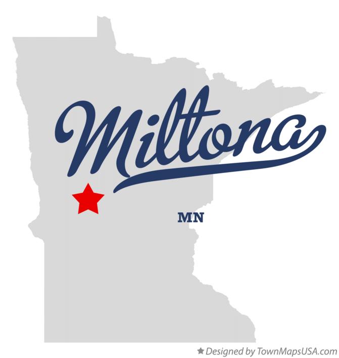 Map of Miltona Minnesota MN