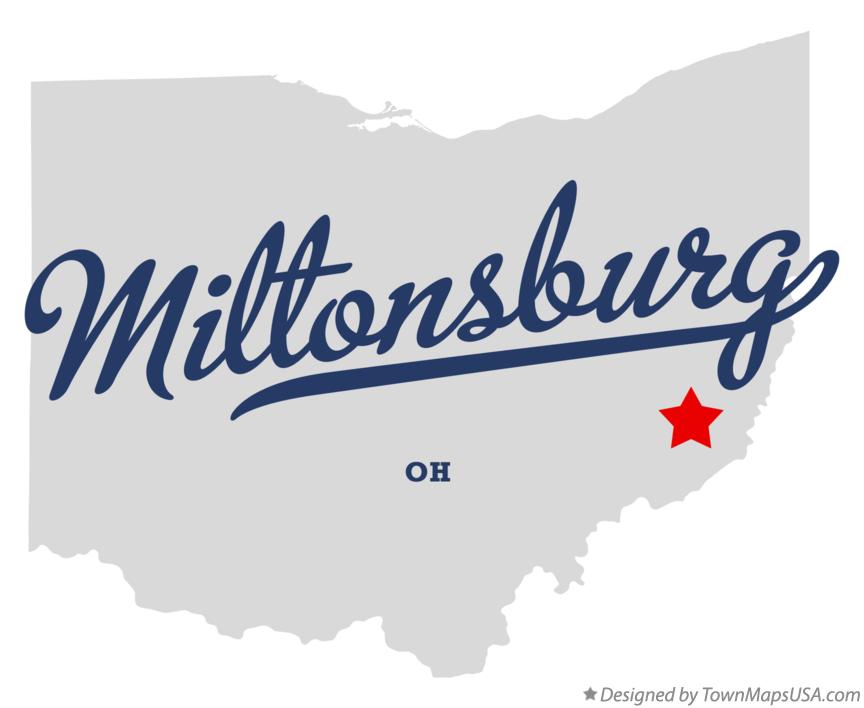 Map of Miltonsburg Ohio OH