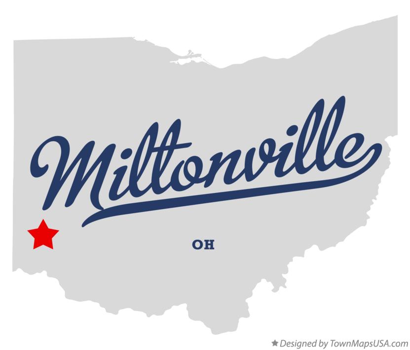 Map of Miltonville Ohio OH