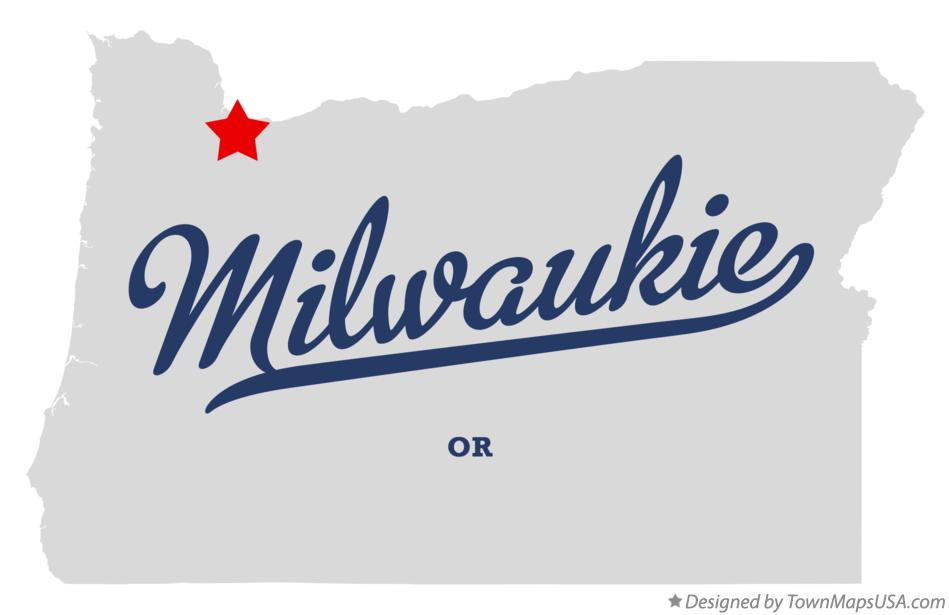 Map of Milwaukie Oregon OR
