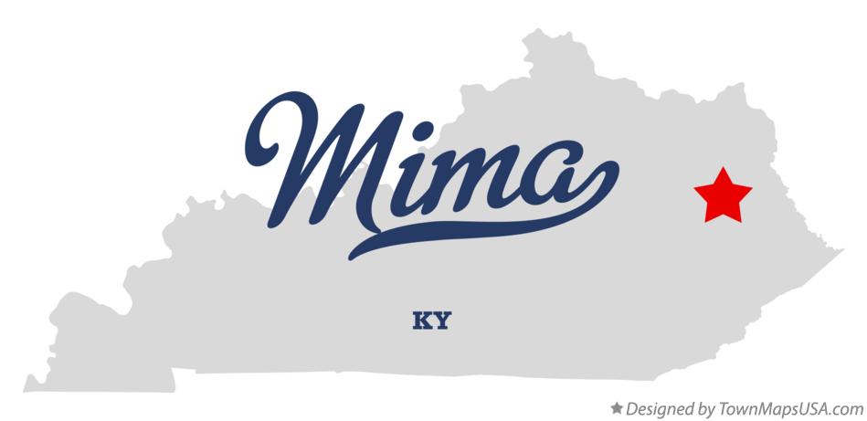 Map of Mima Kentucky KY