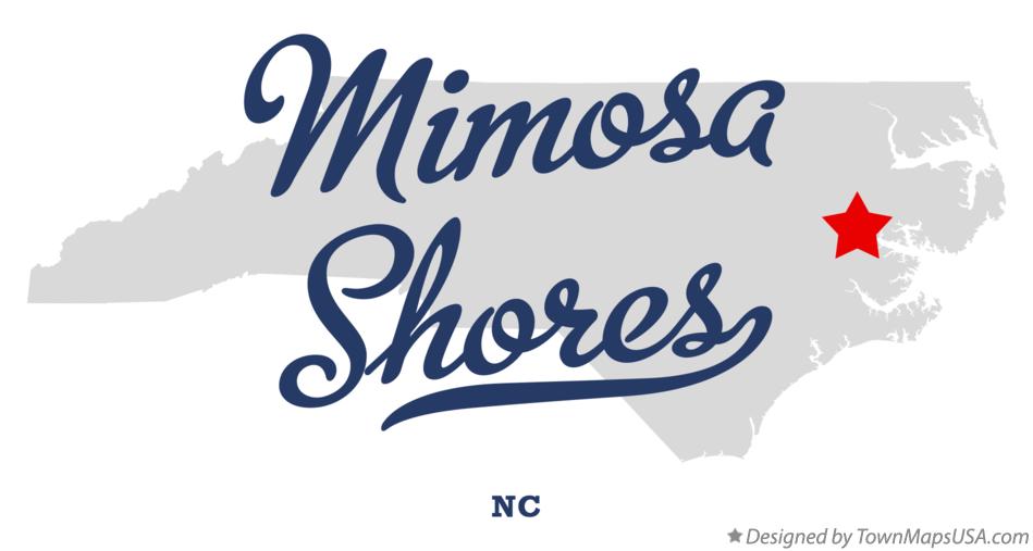 Map of Mimosa Shores North Carolina NC
