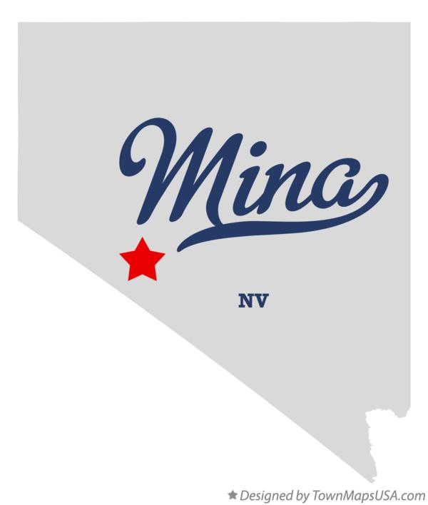 Map of Mina Nevada NV