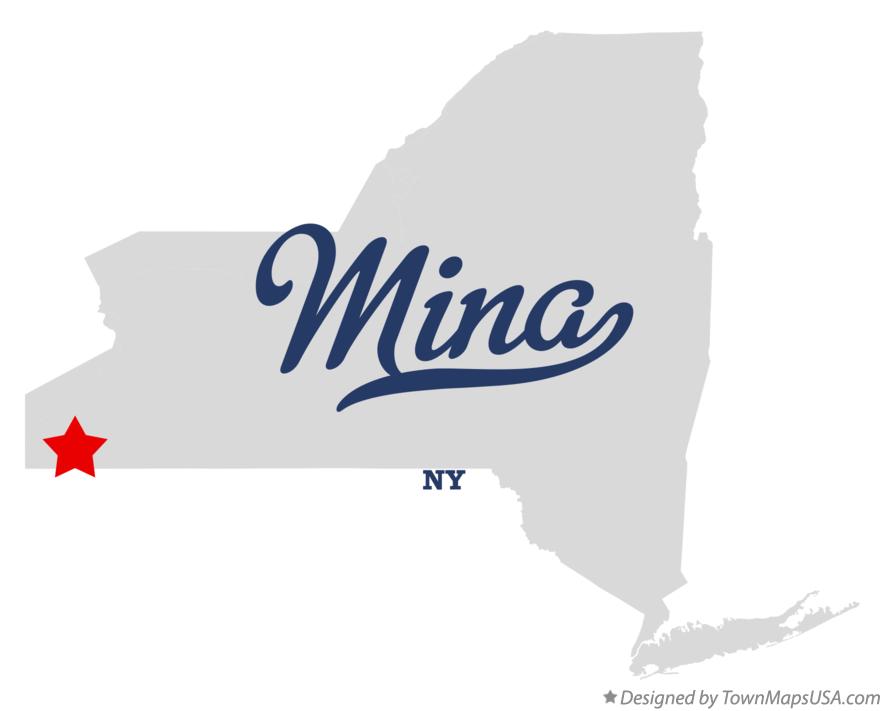 Map of Mina New York NY