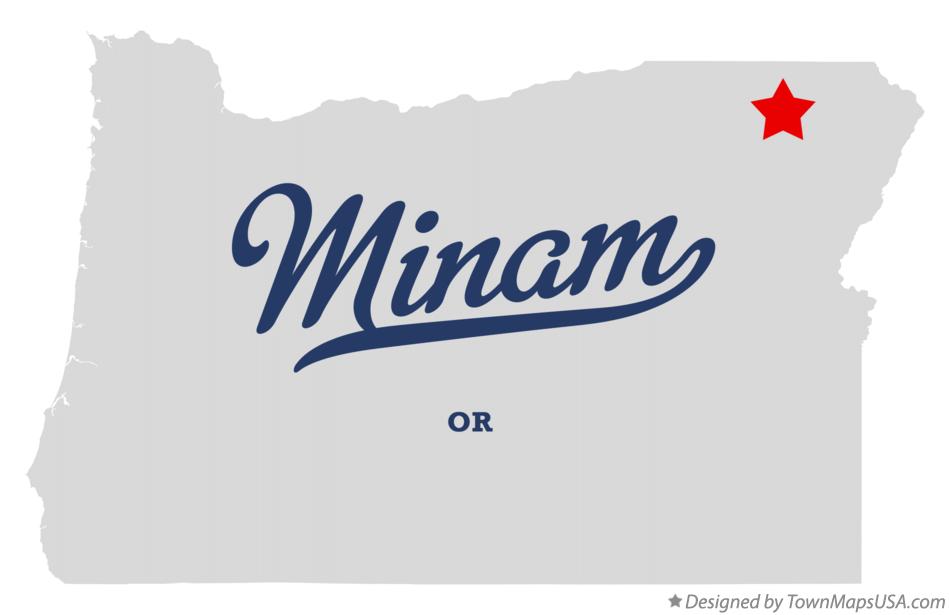 Map of Minam Oregon OR