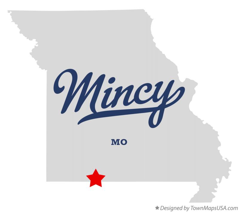 Map of Mincy Missouri MO