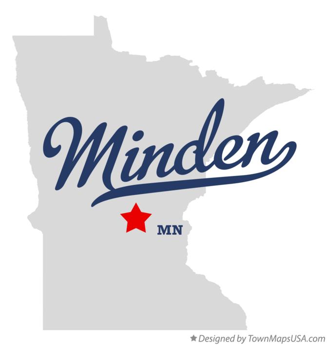 Map of Minden Minnesota MN