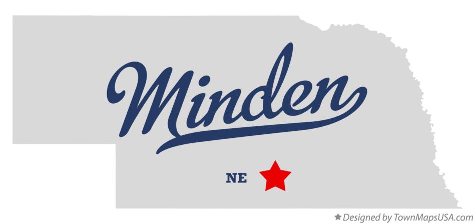 Map of Minden Nebraska NE