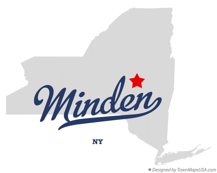 Map of Minden New York NY