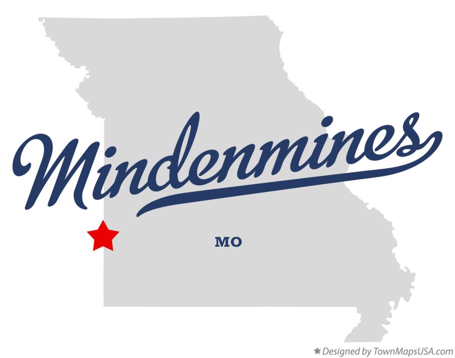 Map of Mindenmines Missouri MO