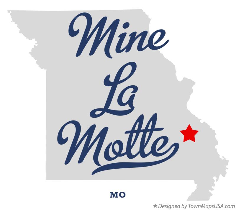 Map of Mine La Motte Missouri MO