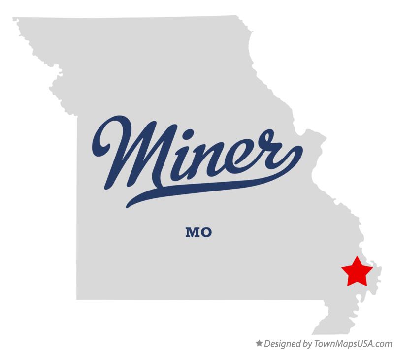 Map of Miner Missouri MO