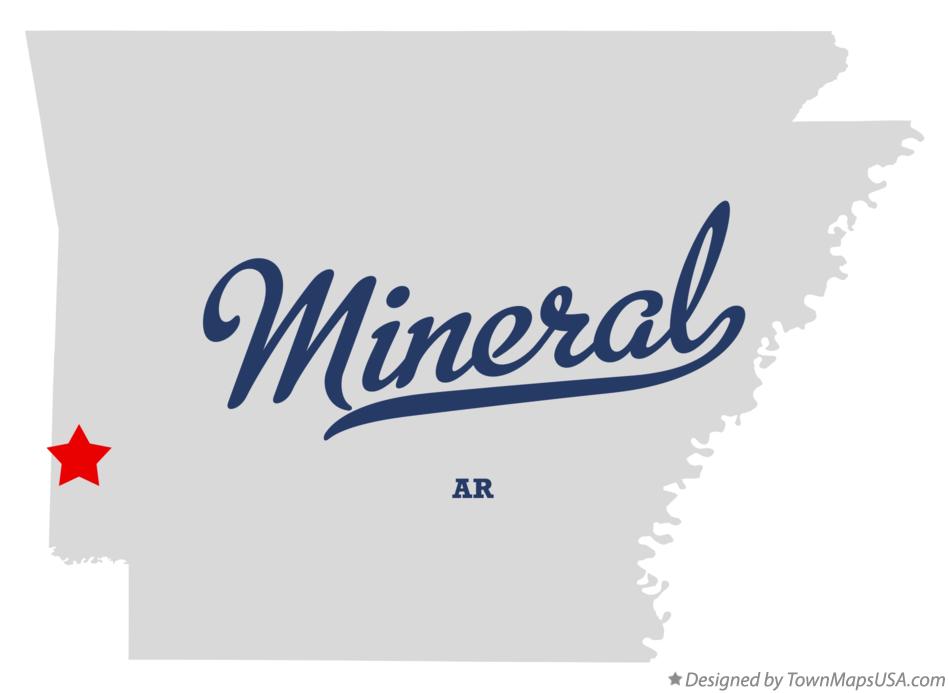 Map of Mineral Arkansas AR