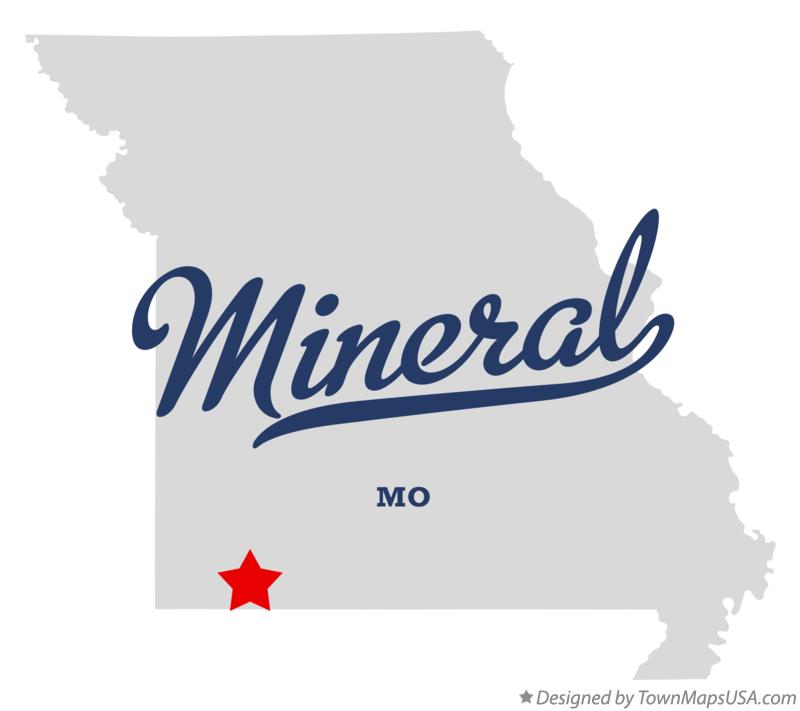 Map of Mineral Missouri MO
