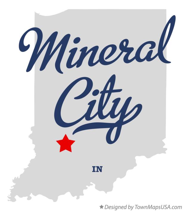 Map of Mineral City Indiana IN