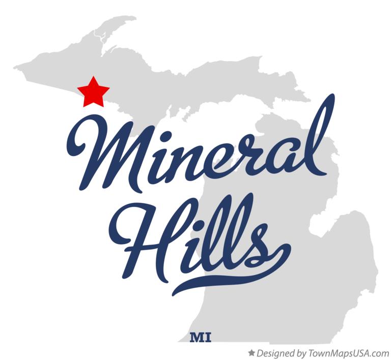 Map of Mineral Hills Michigan MI