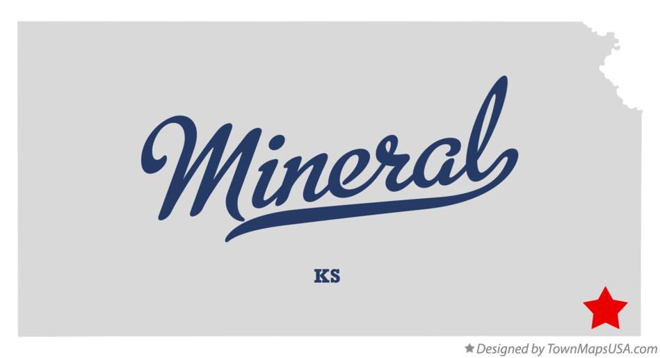 Map of Mineral Kansas KS