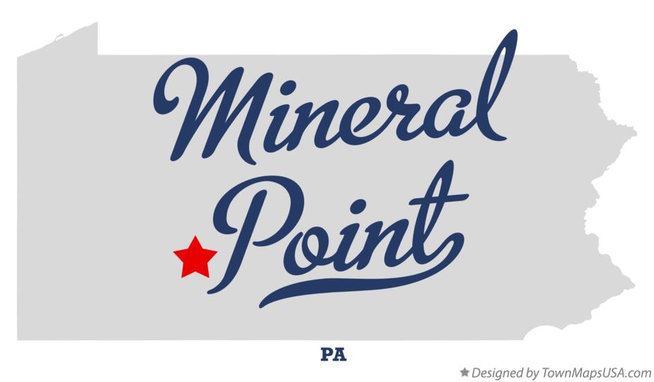 Map of Mineral Point Pennsylvania PA